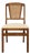 Vintage Stakmore Cane-Back Wood Folding Chair With Neutral Upholstery For Sale