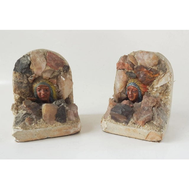 Vintage Handmade Crystal & Rock Bookends For Sale - Image 9 of 9