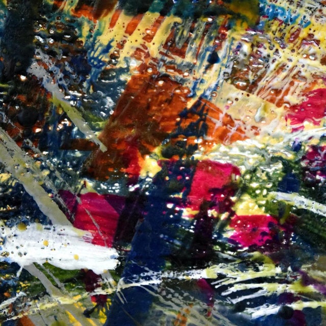 Sett , 2019 Perspex, encaustic wax & oil colour on deep-fame board 600 x 600 mm