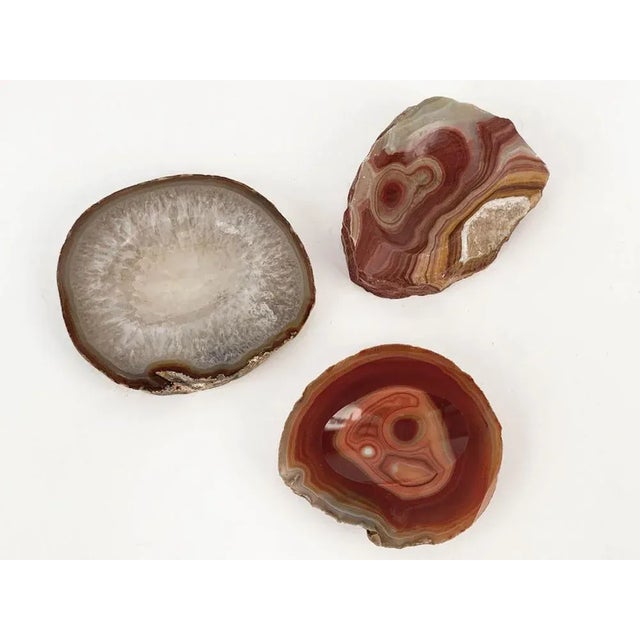 Mid-Century Onyx, Agate & Quartz Geode Bowls, Set of 3 For Sale - Image 12 of 15