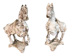 Chinese Tang Horses - a Pair