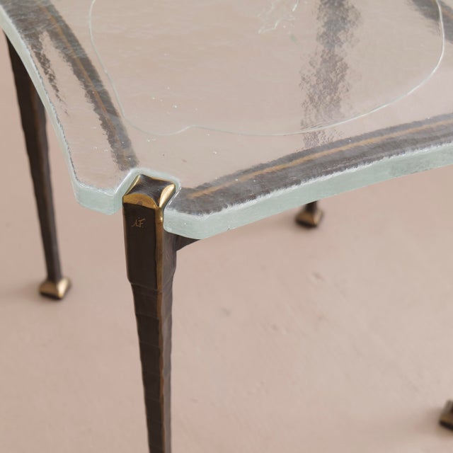 Brutalist Lothar Klute Design Brutalist Coffee Table Forged Bronze, 1980 For Sale - Image 3 of 7