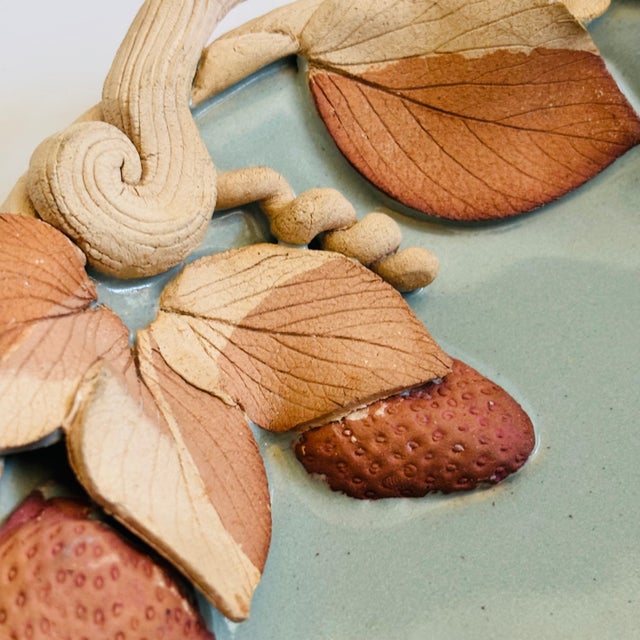 Blue Brigitte Haag Art Pottery Tray For Sale - Image 8 of 11