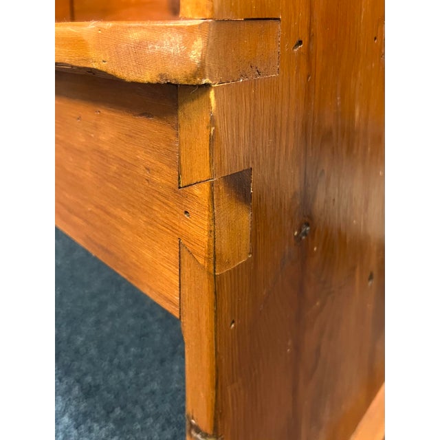 Late 19th Century Late 1900’s Farmhouse Pine Hutch Table For Sale - Image 5 of 10