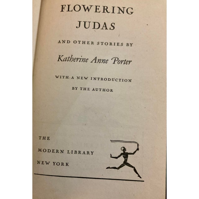 Textile Vintage Book - Flamingo Judas by Katherine Anne Porter, First Modern Library Edition For Sale - Image 7 of 15