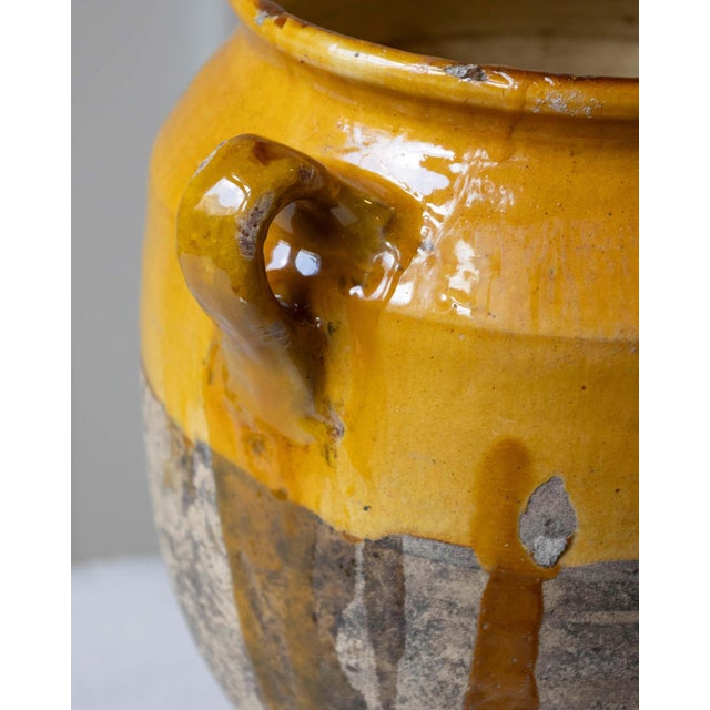 Ceramic 19th Century French Terracotta Jug with Ochre Glaze For Sale - Image 7 of 11