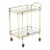 1950s Italian Solid Brass Two-Tier Bar Cart For Sale