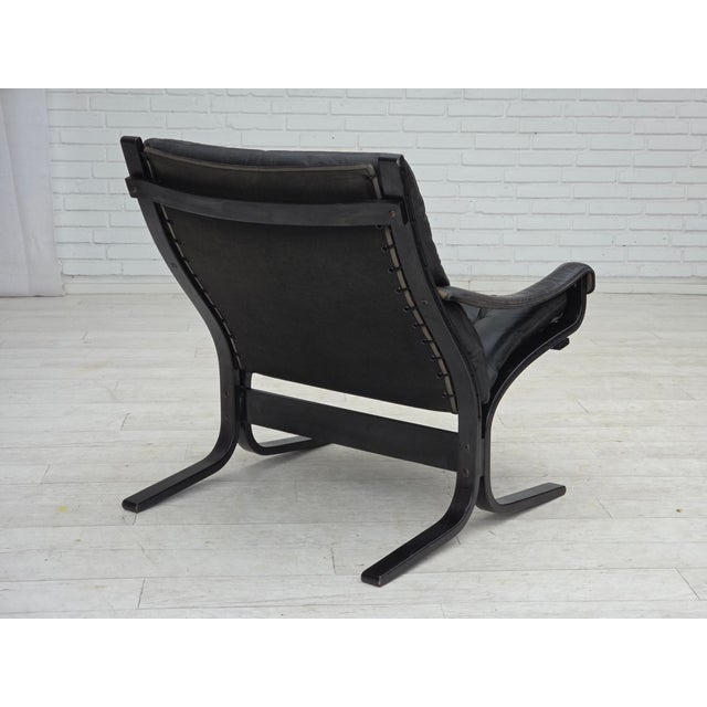 Norwegian Siesta Lounge Chair in Leather by Ingmar Relling for Westnofa, 1970s For Sale - Image 12 of 18