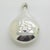 Italian Vintage Italian Handmade Genuine Silver Teardrop Shaped Perfume Bottle With Flower Design For Sale - Image 3 of 10