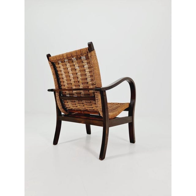 Vintage Bauhaus Papercord Armchair by Ehrich Dieckmann, 1930s For Sale - Image 7 of 18