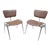 Mid Century Modern Cast Aluminum Stacking Side Chairs by Crucible - a Pair For Sale