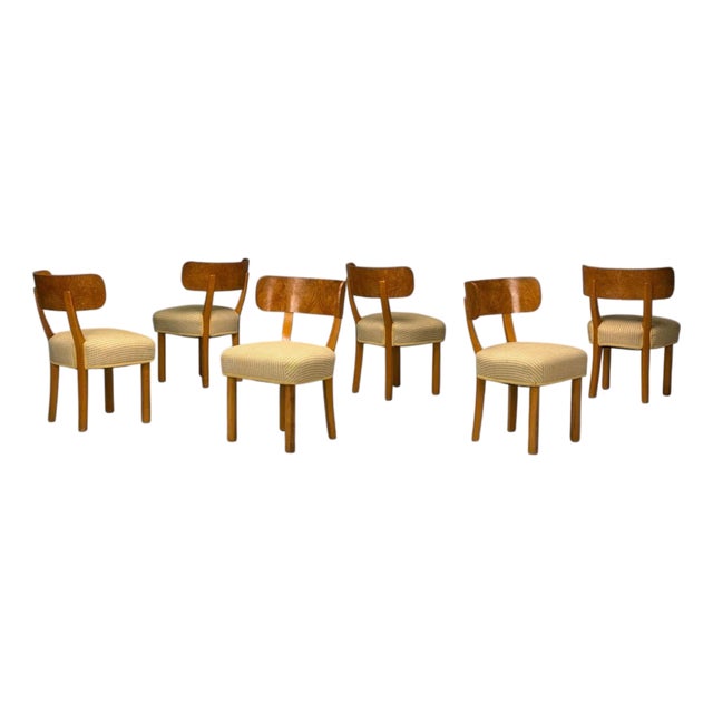Axel Einar Hjorth, Nordiska Kompaniet, Birch, Birka Chairs, Sweden, 1930s - Set of 6 For Sale