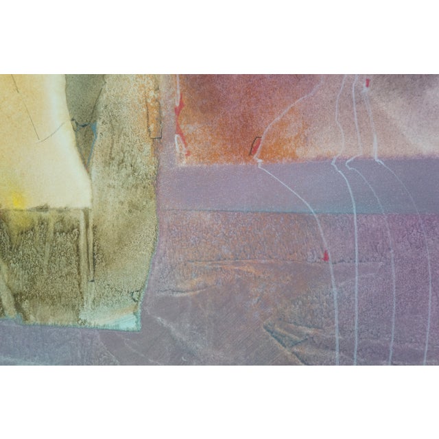 Tom Anderson Modern Mixed Media Abstract Expressionist Art 40" For Sale - Image 9 of 14