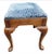 Statton Furniture Statton Furniture Oxford Cherry Upholstered Stool, C 1970s For Sale - Image 4 of 7