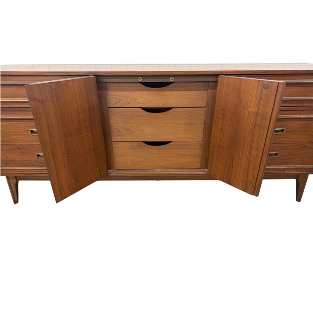 Mid-Century Modern 3-Piece Walnut Bedroom Set For Sale - Image 13 of 14