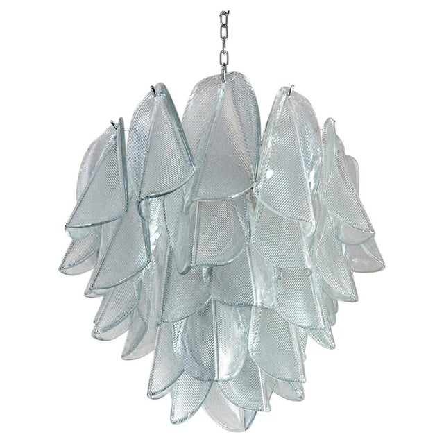 Italian Chandelier in the style of Mazzega, Murano, 1970s For Sale - Image 9 of 9