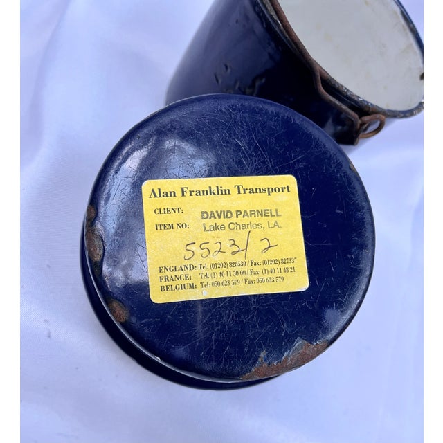 Vintage French Enamel Lunch Pail Chairish