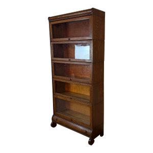 Five Piece Antique Lundstrum Barrister Bookcase