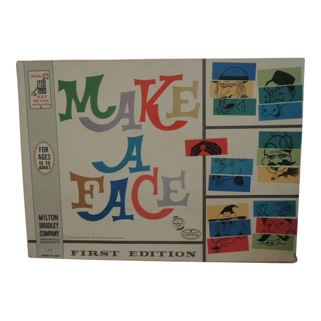 1962 Make a Face Board Game by Milton Bradley Chairish