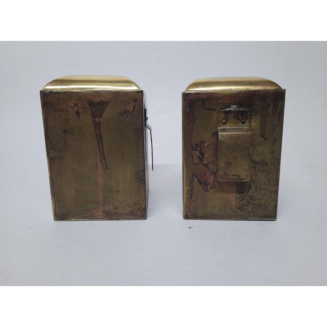 Metal Classic Port and Starboard Motor Boat Lanterns For Sale - Image 7 of 10