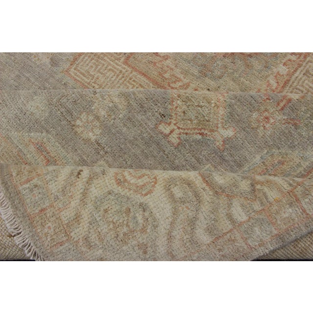 Fine Khotan Design Rug With Samarkand Design in Muted Tones For Sale - Image 10 of 12