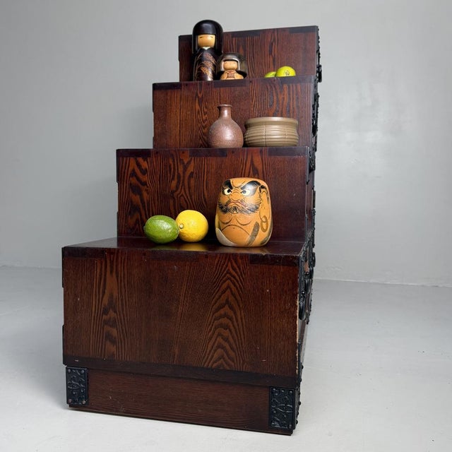 Vintage Japanese Kaidan-Dansu Step Chest, 1970s For Sale - Image 16 of 18
