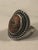 Vintage Agate Sterling Ring With Rope Detail (Size 8.75) For Sale - Image 10 of 11