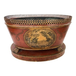Tole Jardiniere With Liner For Sale