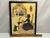 Mid 20th Century Folk Art Silk Embroidery Picture: Woman & Dog Silhouette in Frame For Sale - Image 6 of 6