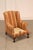 Chippendale Hickory Chair Chippendale Style Custom Upholstered Wing backArmchair For Sale - Image 3 of 18