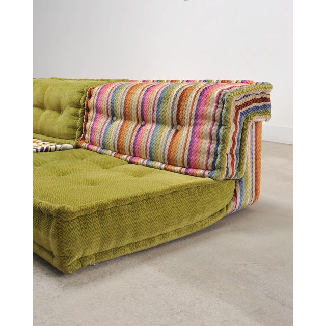 Textile Mah Jong Sofa Missoni Fabrics by Hans Hopfer Roche Bobois 21st C For Sale - Image 7 of 18