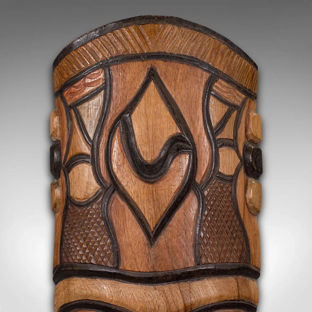 1970's Tall Vintage Tribal Mask For Sale - Image 4 of 9