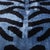 Textile Blue Black Zebra Silk Velvet Pillow – 16x16 Handmade Ikat Cushion For Sale - Image 7 of 9