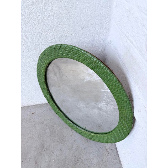 Round Wicker Mirror, 1960s For Sale - Image 13 of 18
