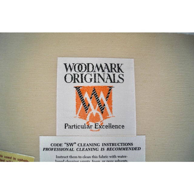 1970’s Hollywood Regency Parsons Fully Upholstered Lounge Chair For Sale - Image 12 of 12