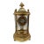 Late 19th Century French Crystal Regulator Clock. Brass and Cloisonne For Sale