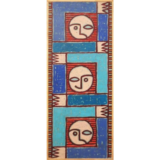 Salvatore Travascio, Three Friends, Oil Painting, 1995 For Sale - Image 6 of 6