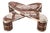 "Melagrana" Coffee Table With Burl Walnut and Bronze Details For Sale