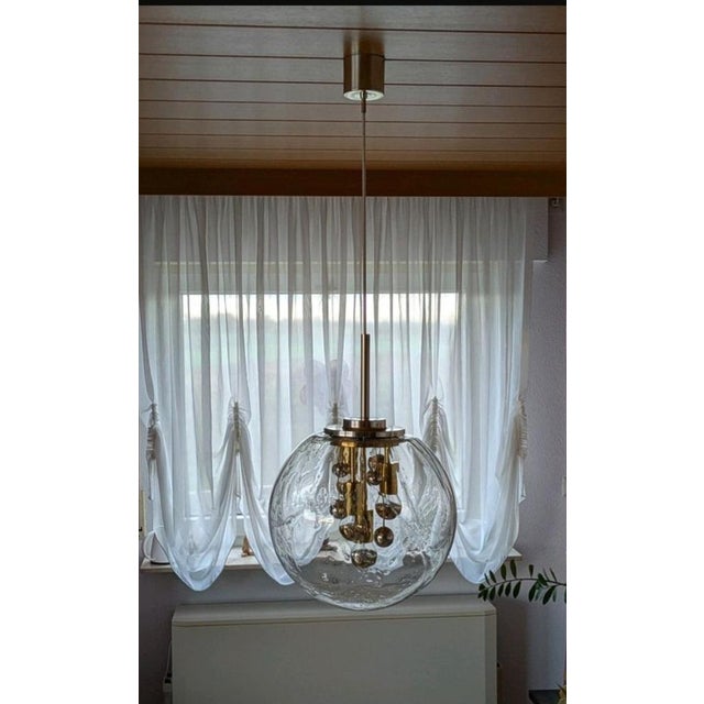 Large Sputnik Pendant Lamp from Doria Leuchten, 1970s, in Good conditions. Designed 1970 to 1979 This piece has an...