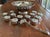 Oneida Vintage Oneida Silverplate Punch Bowl Set – 12 Cups & Ladle. See My Photos for Versatility! Traditional, Southern & Palm Beach Regency Hosting. For Sale - Image 4 of 12