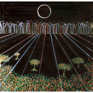 Dario Cusani, City Versus Nature, Mixed Media, 1987 For Sale