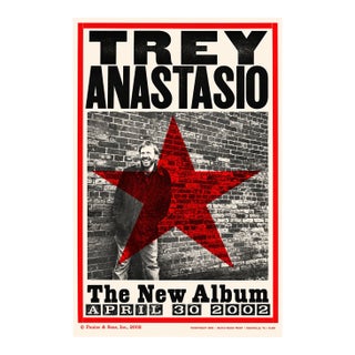 Trey Anastasio - The New Album, April 30, 2002, Promotional Poster, Panino & Sons / Hatch Show Print For Sale