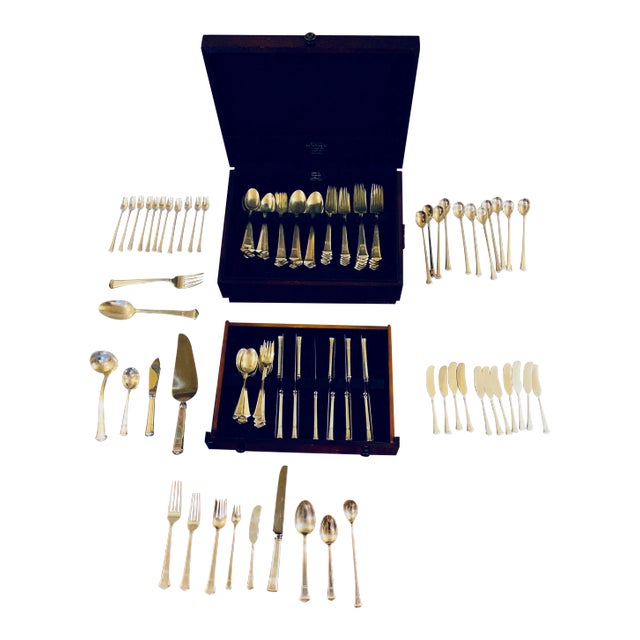 Exquisite Sterling Silver 1970's Tiffany & Co. Windham Flatware Service for 12 + Serving Pieces - 114 Pieces - No Monogram For Sale