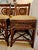 Bamboo Rattan & Upholstered Vintage Counter Stools With Backs -Set of 4 For Sale - Image 12 of 12