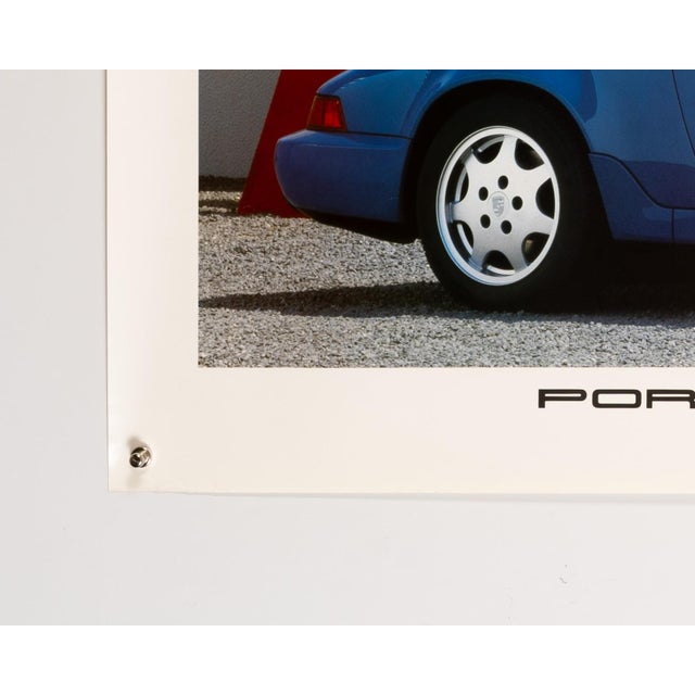 Vintage Porsche 911 Carrera 2 Tiptronic Poster, 1990 For Sale - Image 8 of 9