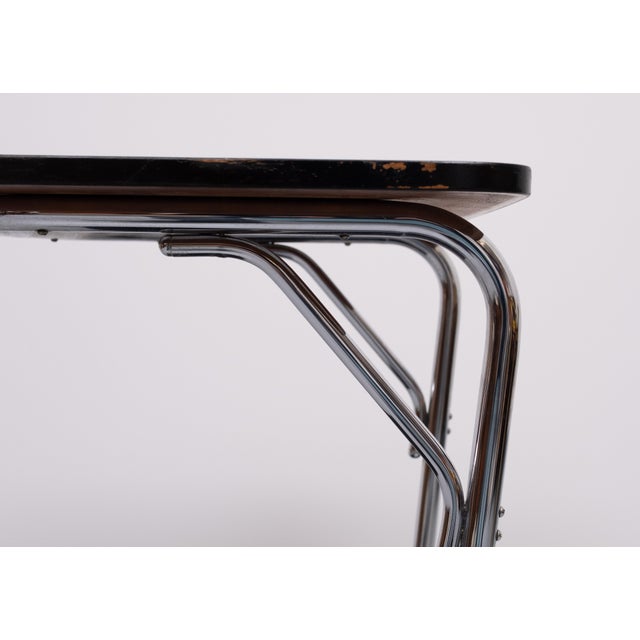 1950s Bauhaus Chrome Tube Tray Table, Germany, 1930s For Sale - Image 5 of 11