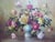 William Reynard Hood, Still Life with Roses, Mid Century, Oil on Canvas For Sale - Image 10 of 14
