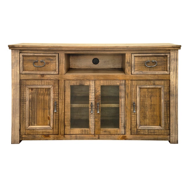 2020s Westwood Rustic Solid Wood Tv Stand - 60", 70", 80" For Sale - Image 5 of 8