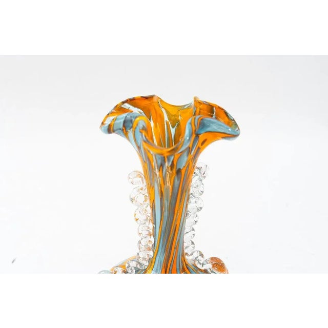 Italian Millefiori Art Glass Vase, 1950s For Sale - Image 9 of 11