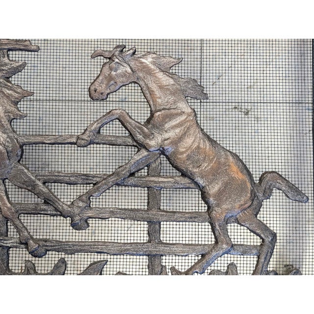 John B. Mortensen Western Motif Fireplace Screen/Fireguard For Sale - Image 11 of 13